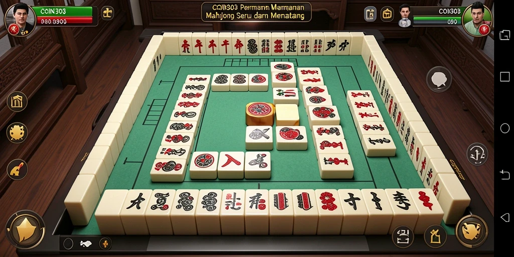 Gameplay COIN303 dengan tantangan Mahjong yang menarik.