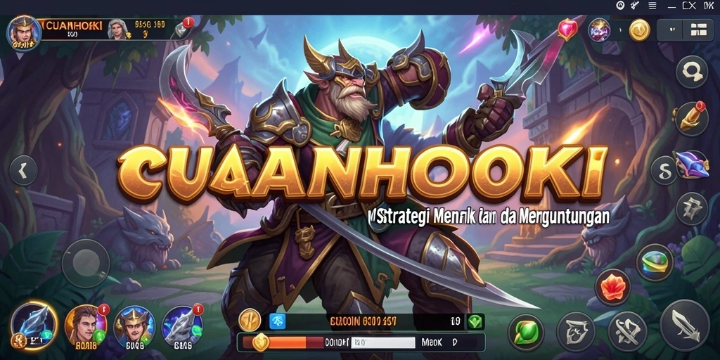 Tampilan menarik dari gameplay CUANHOKI yang menegangkan.