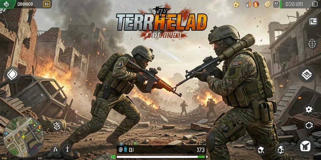 Tangkapan layar D73 menampilkan aksi seru dalam mode Battle Royale.