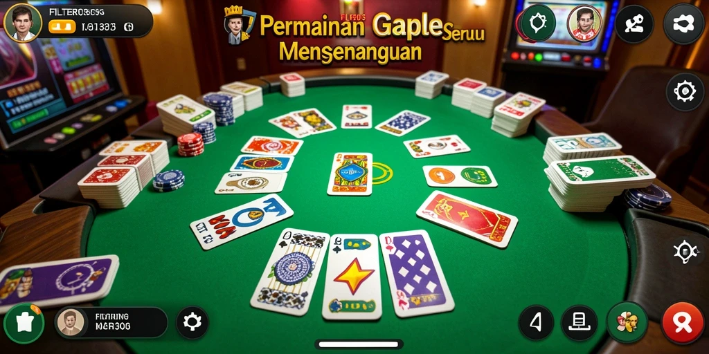 Tampilan gameplay seru FILTER303 dalam permainan Gaple.