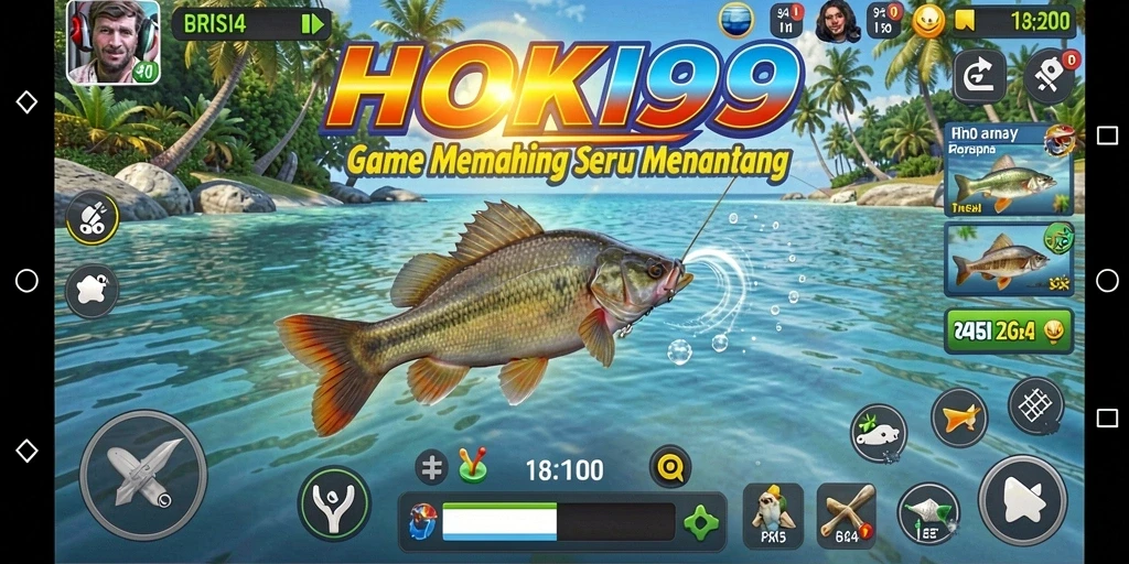 Screenshot HOKI99 menampilkan gameplay memancing yang mendebarkan.