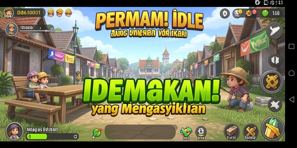 Screenshot menunjukkan gameplay menarik ID66 dengan elemen Idle.