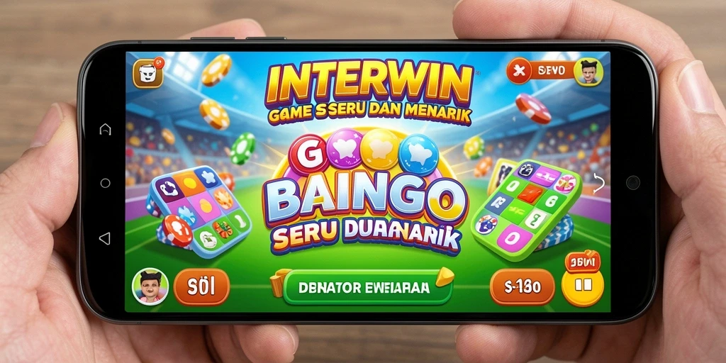 Screenshot INTERWIN menampilkan gameplay Bingo yang seru dan interaktif.