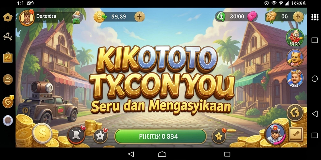 Tampilan gameplay KIKOTOTO yang seru dan interaktif.