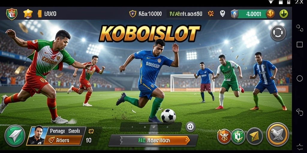 Tangkapan layar gameplay yang menunjukkan aksi seru di KOBOISLOT.