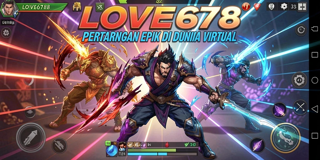 Tampilan aksi pertarungan epik dalam LOVE678 yang mendebarkan.