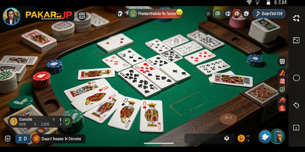 Tampilan gameplay Gaple yang seru dan interaktif.