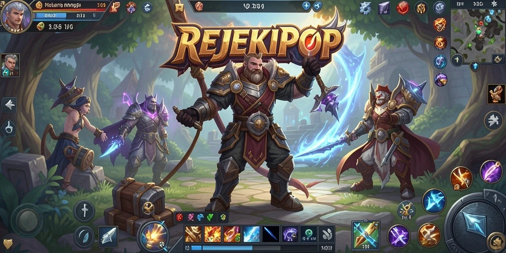 Tampilan gameplay <strong>REJEKIPOP</strong> yang menakjubkan dan penuh aksi.
