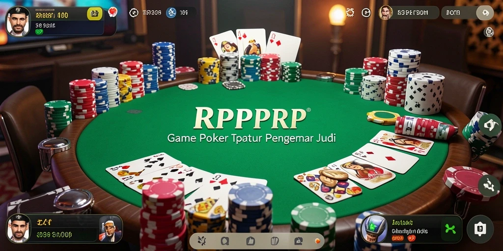 Tampilan gameplay RPRPRP dengan suasana poker yang mendebarkan.