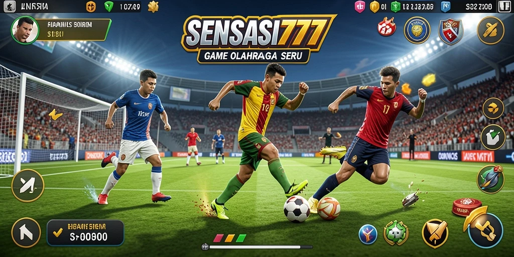 Gameplay SENSASI777 yang seru dengan banyak pilihan olahraga.