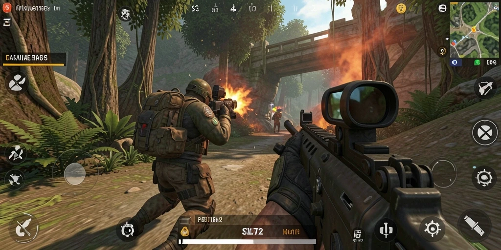 Tampilan gameplay SL72 yang mendebarkan di dunia TPS.