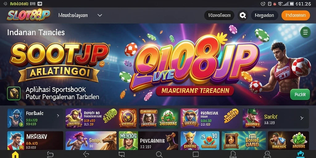 Tampilan gameplay menarik dari aplikasi Sportsbook SLOT88JP.