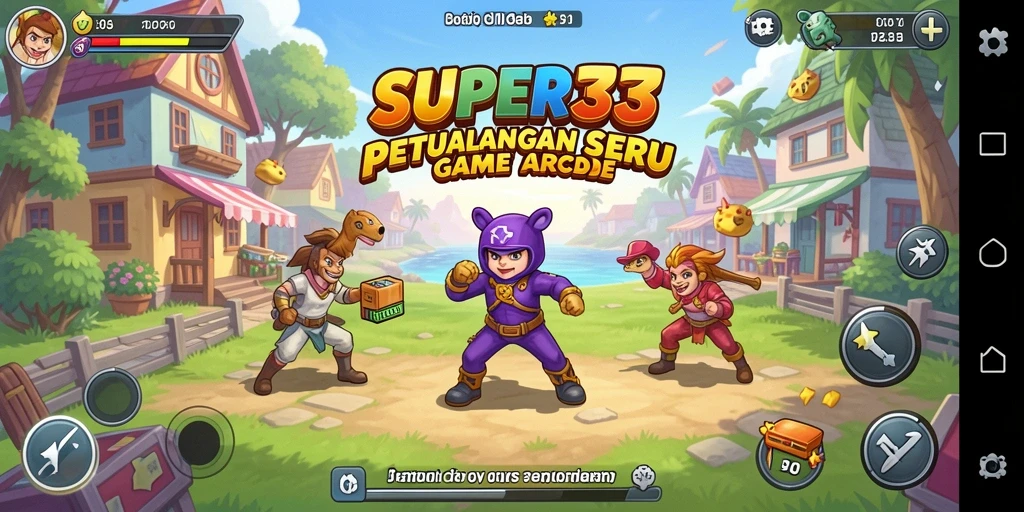 Tampilan gameplay seru SUPER33 yang penuh tantangan