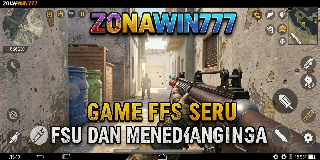 Screenshot gameplay ZONAWIN777 dengan aksi tembak-menembak yang intens.